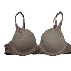 Maidenform Size 32A Bra One Fabulous Fit 2.0 Tailored Demi DM7543 Taupe Women's